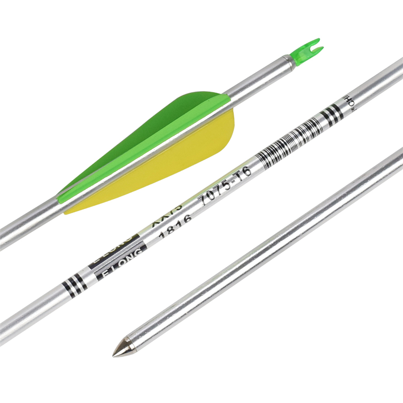 Elong Outdoor 116062 30inch Sp650 Aluminium Arrow Sølv Farve til Bueskydning Bow Shooting