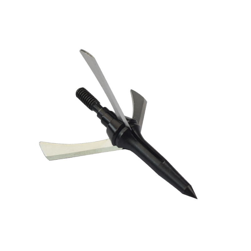 Nika Bueskydning 15B022 3 Blades Broadhead med rustfrit stål Blades Crossbow Hunting Arrowheads