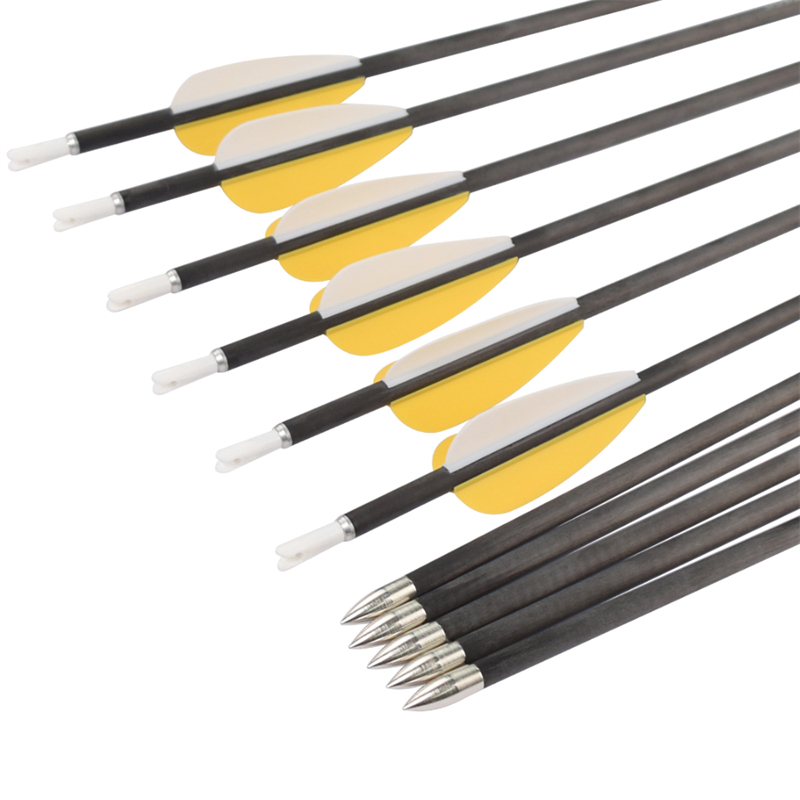 Elong Outdoor 110322 ID4.2mm SP700 Carbon Fiber Arrow Bueskydning Recurve Bow Shooting