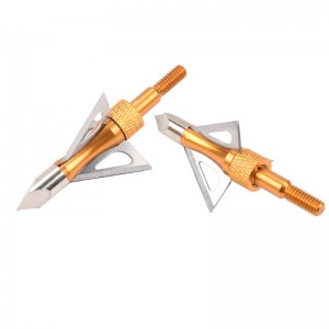 Nika bueskydning 15B030 100 Korn rustfrit stål Broadheads Bueskydning Crossbow Bolt Jagt