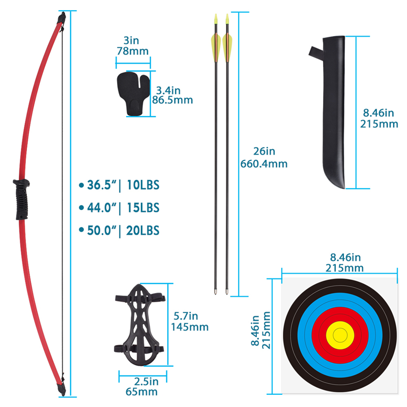 210038 Nika Archery 44inch 15 lbs ungdomsbue for Archer Outdoor&indoor målskydning