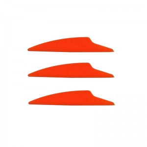 Nika bueskydning 170019 2.5inch Dolphin TPU Vane til bueskydning Alle former for pil skydning