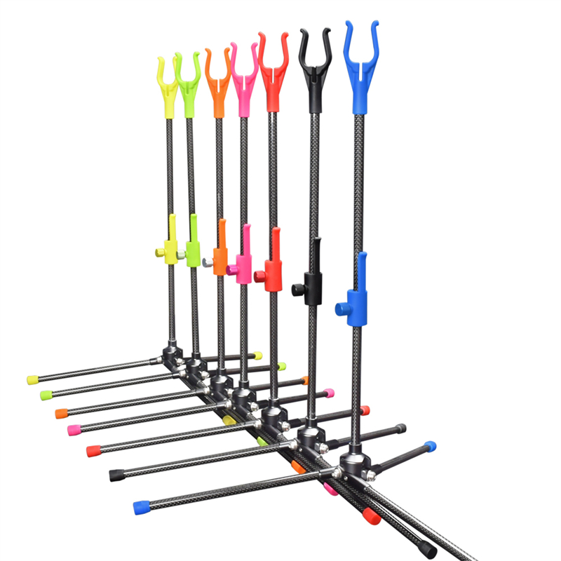 Nika Bueskydning 46st06 3K Carbon Recurve Bow Stand til Achery Recurve Bow Holder