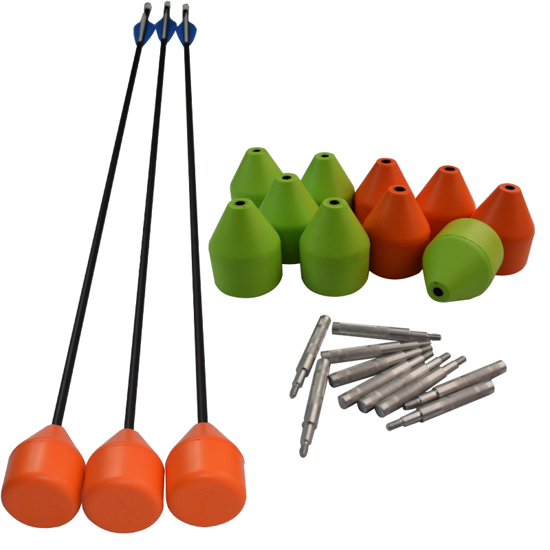 Elong Outdoor 157943 Foam Arrow Head CS Game Lim-in Archery Sponge Arrowhead Foam Tips til Bueskydning Skydespraksis