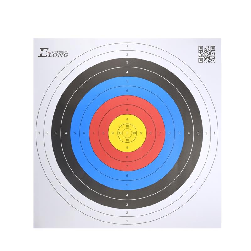 Elong Outdoor 41TF01 60 * 60cm Target Face Paper til bueskydning Practice Target Shooting