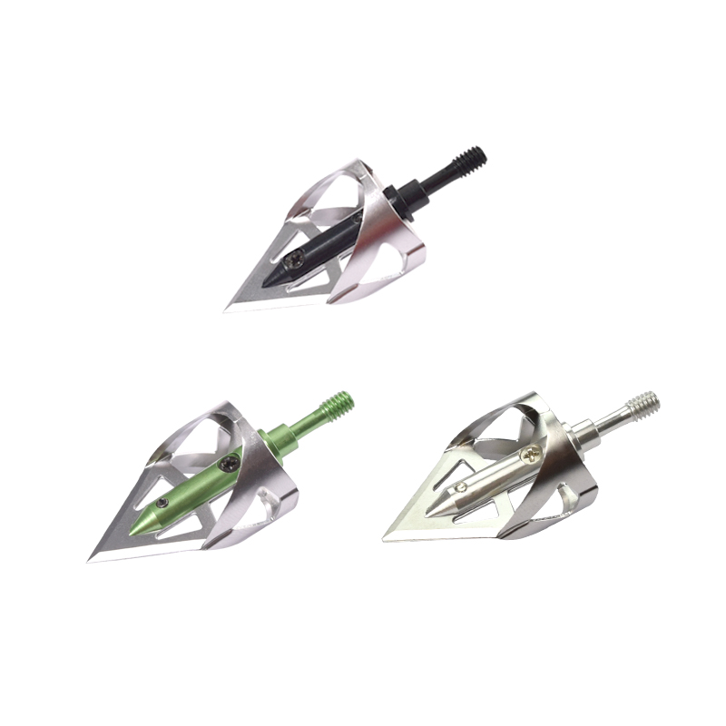 Nika Bueskydning 15B025 100 Korn Broadheads til Bueskydning Arrow Point Crossbow Bolt Jagt