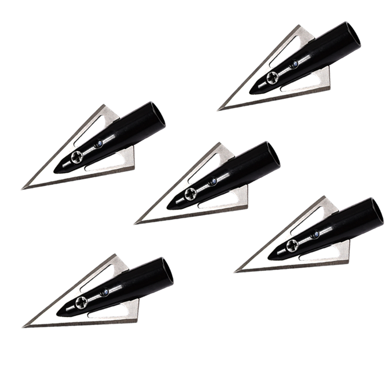 Nika Bueskydning 15B004 3 Blade 125 Korn Broadheads til bueskydning Crossbow Boltpile Skrue Tips Jagt