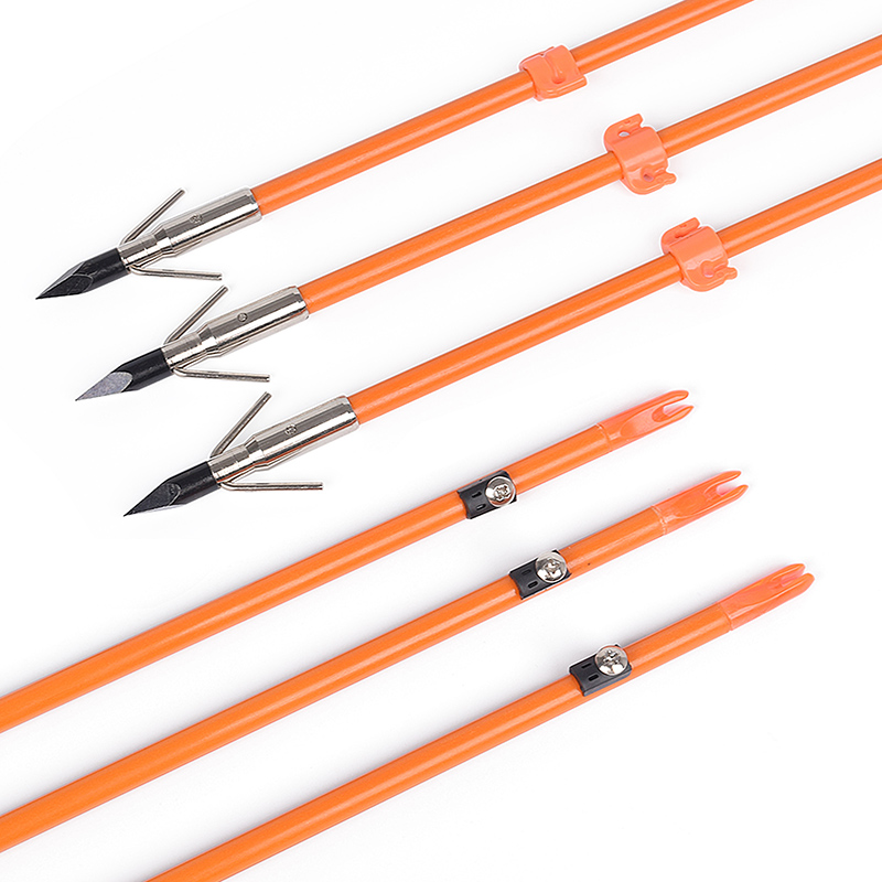 110021-05 Elong Outdoor Od8mm 32inch Fiberglas Shaft Bowfishing Arrow Bueskydning Fiskeriudstyr