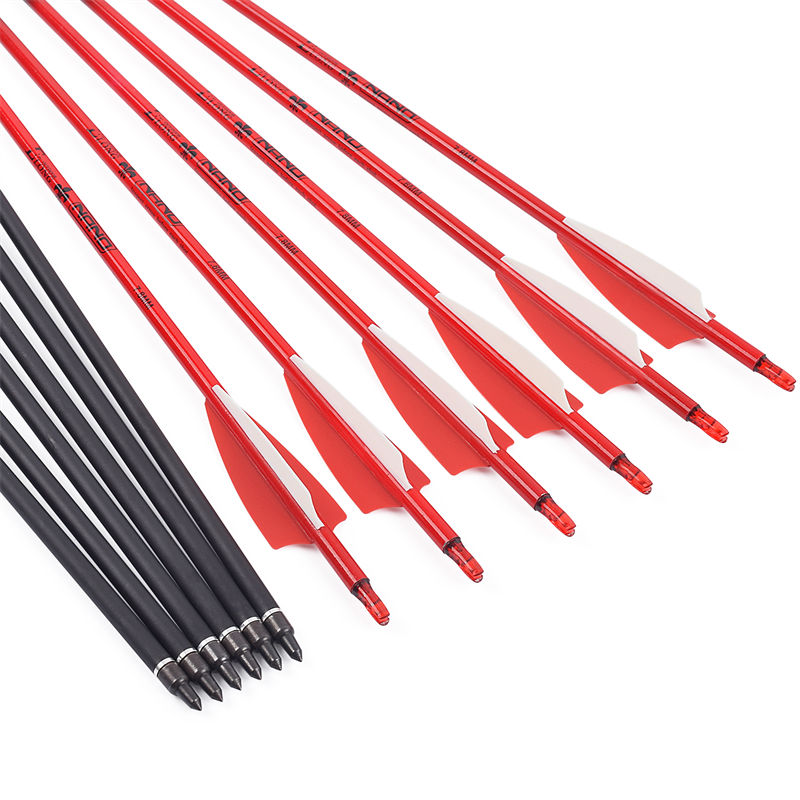Elongarrow 115500-32 30inches OD7.8mm Forbindelse Recurve Bow Shoating Bueskydning Rollfiberglass Pile