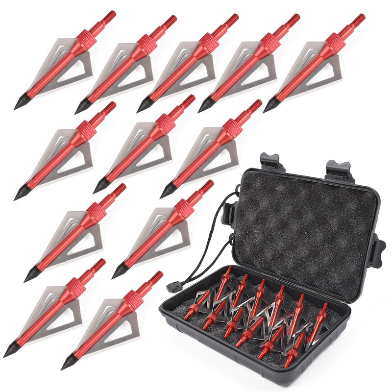 Elongarrow 15B005 100GRAIN Broadhead Piljagt Tips Skruepil Broadheads