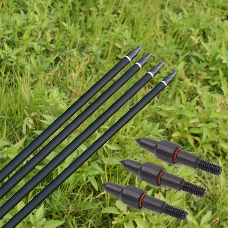 Elongarrow 100grain bueskydning stål pilespidser til 7,8 mm pile